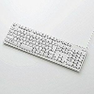 GR ELECOM uL[{[h 108L[ USB 1000񍂑ϋv zCg Rohs(TK-FCM064WH/RS) [J[݌ɕi