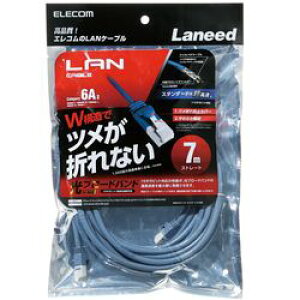 GR ELECOM c܂h~LANP[u(Cat6A) 7.0m u[ LD-GPAT BU70(LD-GPAT/BU70) [J[݌ɕi