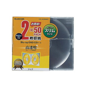 GR ELECOM CD DVDXvP[X 2[ 50pbN NA CCD-JSCSW50CR [J[݌ɕi