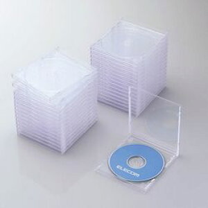 エレコム ELECOM CD DVDプラケース 1枚収納 30パック クリア CCD-JSCN30CR メーカー在庫品
