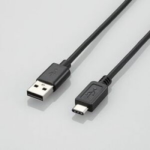 GR ELECOM USB2.0P[u A-C^Cv m[} 2m ubN U2C-AC20BK [J[݌ɕi