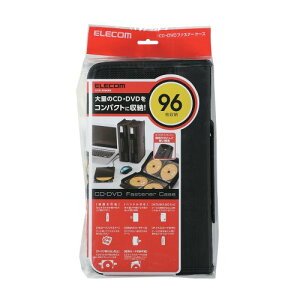 �G���R�� ELECOM CD DVD�P�[�X �t�@�X�i�[�t 96���� CCD-SS96BK ���[�J�[�݌ɕi