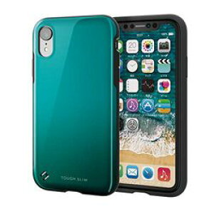 �G���R�� ELECOM iPhone XR TOUGH SLIM2 �O���[�� PM-A18CTS2GN �ڈ��݌�=���y���ʌ���z