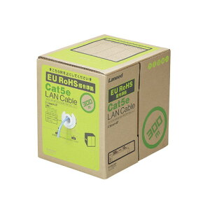 GR ELECOM RoHSΉLANP[u CAT5E 300m u[ ȈՃpbP[W dl(LD-CT2/BU300YR) [J[݌ɕi