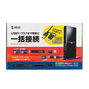 TTvC SANWA SUPPLY USB-CVDK7 Type-CEUSB3.2AڑfAHDMIhbLOXe[V [J[݌ɕi