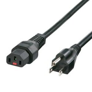 サンワサプライ SANWA SUPPLY 抜け防止ロック電源コード(1m) ブラック APW12-515C13LK01 メーカー在庫品