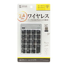 サンワサプライ ワイヤレスUSBテンキー シルバー NT-WL20SV メーカー在庫品