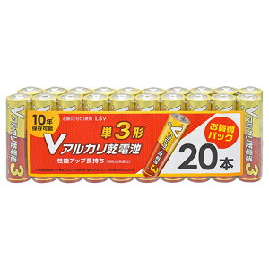 �I�[���d�@ V�A���J�����d�r 10�N�ۑ� �P3�` 1�p�b�N(20�{)(LR6VS20P) �ڈ��݌�=��