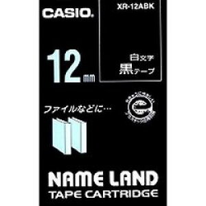 �J�V�I�v�Z�@ CASIO �l�[�������h�e�[�v 12�~�� ���n�ɔ����� XR-12ABK �ڈ��݌�=��