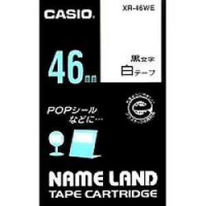 �J�V�I�v�Z�@ CASIO �l�[�������h�e�[�v 46�~�� ���n�ɍ����� XR-46WE �ڈ��݌�=��