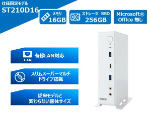 Gv\_CNg EPSON Endeavor ST210E dlŒ胂f (Core i5-14500T/16GB/SSDE256GB/Win11Pr(ST210D16) ڈ݌=