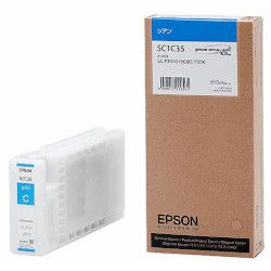 純正品 EPSON （エプソン） SC1C35 Sure Color用 インクカートリッジ/350ml(シアン) (SC1C35) 目安在庫=○ インクカートリッジ