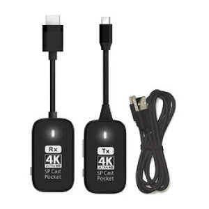 vXg 4KΉCXv[e[V USB-C to HDMI(SPCASTPOCKET-C1-4KR1) ڈ݌=