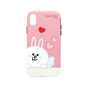 LINE FRIENDS iPhone XR DUAL GUARD CUPID LOVE Rj[(KCL-DCL009) d݌ɕi[[֑Ώۏi]
