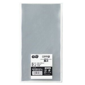 TPS OPP袋 フラット 長3 120×235mm 1セット(500枚:100枚×5パック)(4582216796763 x5) 目安在庫=○