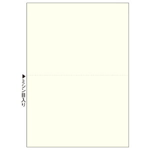 TPS マルチプリンタ帳票(FSC森林認証紙) A4 2面 穴なし クリーム 1箱(500枚)(4902668577299) 目安在庫=○