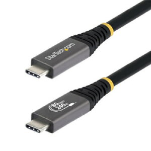 StarTech�Dcom USB4�P�[�u��/50cm/80Gbps/240W/8K120Hz/4K240Hz/�u���b�N(CC50CM80GUSB4CABLE) �ڈ��݌�=��