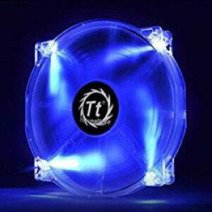 THERMALTAKE Pure 20 LED/Fan/200mm/800rpm/Black/LED Blue(CL-F016-PL20BU-A) �ڈ��݌�=��
