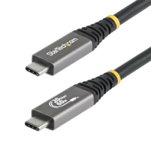 StarTech�Dcom USB4�P�[�u��/3m/20Gbps/60W PD/4K120Hz/Type-C/�u���b�N(CC3M20GUSB4CX) �ڈ��݌�=��