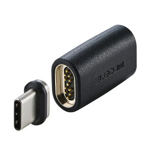 �G���R�� ELECOM USB-C �}�O�l�b�g �ϊ��A�_�v�^ 100W PD�Ή� �u���[�J�[���� �u���b�N(MPA-CMAADBK) ���[�J�[�݌ɕi