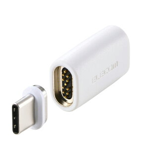 �G���R�� ELECOM USB-C �}�O�l�b�g �ϊ��A�_�v�^ 100W PD�Ή� �u���[�J�[���� �z���C�g(MPA-CMAADWH) ���[�J�[�݌ɕi