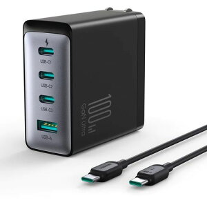 Shenzhen�@Nito�@Power�@Sour JOYROOM USB-C�P�[�u���tAC 100W GaN 3C1A�}���[�d��JR-TCG04 �ڈ��݌�=��