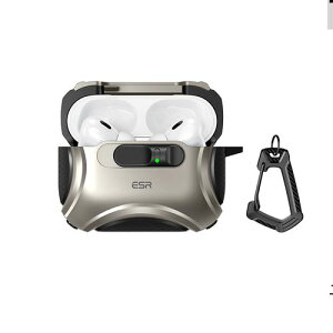 ESR Cyber MagSafe�Ή��t���b�N���b�N�P�[�X for AirPods Pro 3 �`�^�j�E��(ES28014APP3) �d����݌ɕi