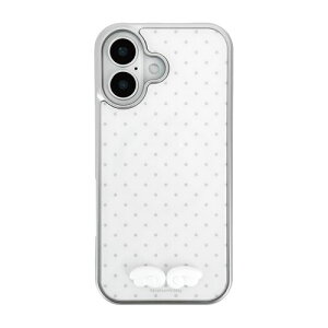 Nineteenfriday 3D�G���W�F���E�B���O MagSafe�Ή��O���b�V�[�P�[�X for iPhone 17 �z���C�g(NF28400i17) �d����݌ɕi