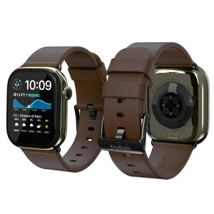 KeyBudz Artisan �v���~�A���{�v�o���h for Apple Watch 49/46/45/44mm �i�`������ �u���E��(KB28468AW) �d����݌ɕi