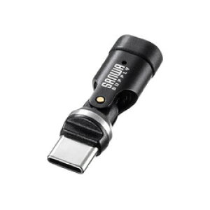 �T�����T�v���C SANWA SUPPLY USB2.0 Type-C�A�_�v�^�i540�x��]�E240W�E�u���b�N�j(AD-USB34CCFBK) ���[�J�[�݌ɕi