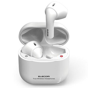 �G���R�� ELECOM ���C�����X�C���z�� �w�b�h�z�� Bluetooth �Z�~�I�[�v�� �����^ �z���C�g(LBT-TWS11WH) ���[�J�[�݌ɕi