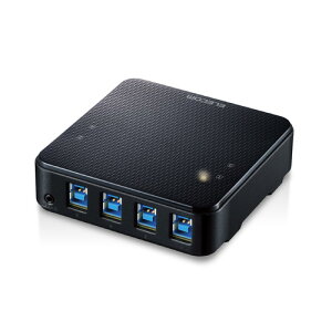 �G���R�� ELECOM USB�ؑ֊� USB3.0 PC��4�|�[�g �ڑ��@��4�|�[�g �茳�X�C�b�`(U3SW-T4) ���[�J�[�݌ɕi