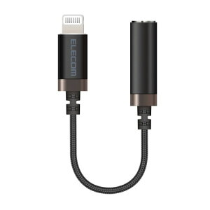 �G���R�� ELECOM Lightning-4�ɃC���z���[�q �ϊ��P�[�u�� ���ϋv �u���b�N(MPA-L35S01BK) ���[�J�[�݌ɕi