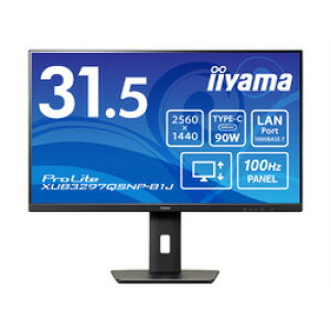 iiyama ProLite31.5�^ ���C�h�t���f�B�X�v���CProLite XUB3297QSNP-B1J(2560x1440/IPS�����p�l��/U �ڈ��݌�=��