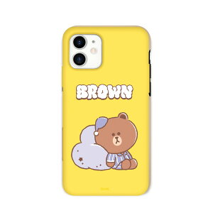 LINE FRIENDS �m�������C�Z���X�i�n iPhone 12 mini Dreamy Night �J���[�\�t�g�P�[�X BR(KCE-CSB044) �d����݌ɕi