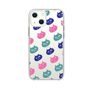 abbi FRIENDS �l�R�}���W���E�\�t�g�N���A�P�[�X for iPhone 13 �l�R�}���W���E�p�^�[��(ABF21737i13) �d����݌ɕi