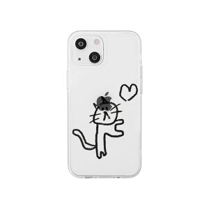 AKAN �\�t�g�N���A�P�[�X for iPhone 14 �l�R�n�[�g �w�ʃJ�o�[�^(AK23512i14) �d����݌ɕi[���[���֑Ώۏ��i]
