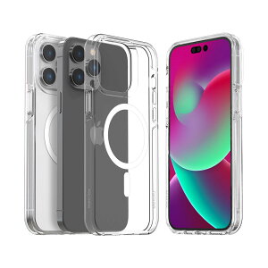 araree MagSafe�Ή��N���A�P�[�X DUPLE for iPhone 14 Pro Max �N���A �w�ʃJ�o�[(AR24705i14PM) �d����݌ɕi