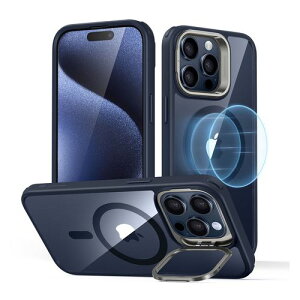 ESR Classic �X�^���h�t���n�C�u���b�h�P�[�X for iPhone 15 Pro Max �N���A�_�[�N�u���[(ES26432i15PM) �d����݌ɕi