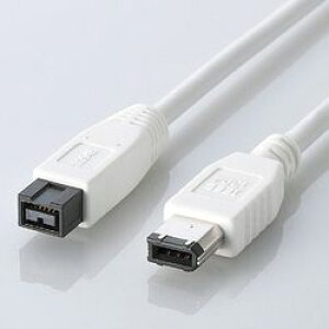 �G���R�� ELECOM IEEE1394b FireWire�P�[�u�� 9pin-6pin 1.0m IE-961WH ���[�J�[�݌ɕi