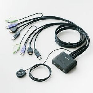 �G���R�� ELECOM �t��HD�Ή� HDMI�Ή��p�\�R���ؑ֊� KVM-HDHDU2 ���[�J�[�݌ɕi