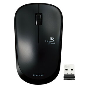 �G���R�� ELECOM �ȓd�� ������ ���C�����X�}�E�X USB 3�{�^�� IR LED(M-IR07DRBK) �ڈ��݌�=��