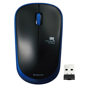 �G���R�� ELECOM �ȓd�� ������ ���C�����X�}�E�X USB 3�{�^�� IR LED(M-IR07DRBU) ���[�J�[�݌ɕi