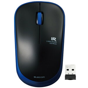 �G���R�� ELECOM �ȓd�� ������ ���C�����X�}�E�X USB 3�{�^�� IR LED �É�(M-IR07DRSBU) ���[�J�[�݌ɕi