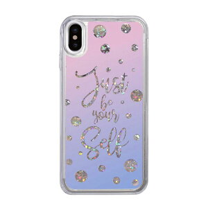 icover iPhone XS / X Sparkle case Calligraphy(iC10343i8) �d����݌ɕi