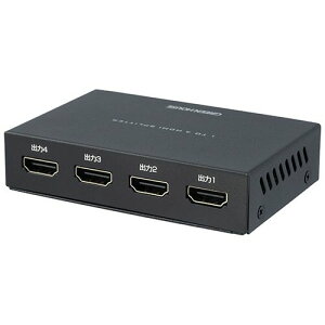 �O���[���n�E�X GREEN HOUSE HDMI�X�v���b�^�[ 4K2K (����1+�o��4�|�[�g) 1��(GH-HSPK4-BK) �ڈ��݌�=��