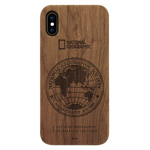 National Geographic iPhone XS / X 130th Anniversary case Nature Wood �E�H���i�b�g(NG12956iX) �d����݌ɕi