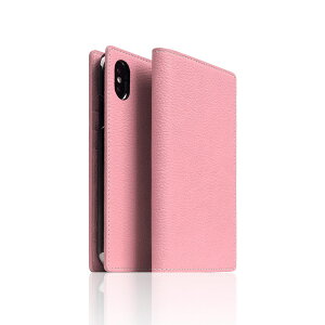 SLG Design iPhone XS / X Full Grain Leather Case Light Rose(SD13659i58) �d����݌ɕi