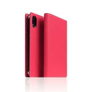 SLG Design iPhone XR D8 Full Grain Leather Case Pink Rose(SD13673i61) �d����݌ɕi