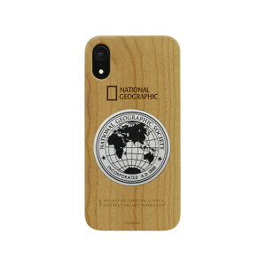 National Geographic iPhone XR Metal-Deco Wood Case �`�F���[�E�b�h(NG14128i61) �d����݌ɕi